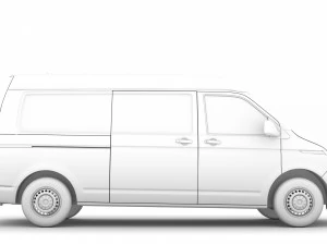 volkswagen transporter van l2h2 t61 2020 3D Model