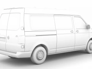 volkswagen transporter van l2h2 t61 2020 3D Model