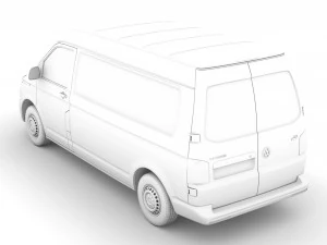 volkswagen transporter van l2h2 t61 2020 3D Model