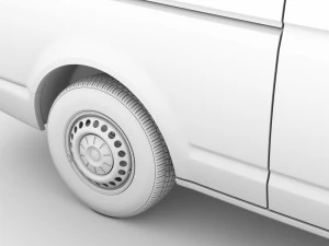 volkswagen transporter van l2h2 t61 2020 3D Model