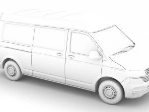 volkswagen transporter van l2h2 t61 2020 3D Model