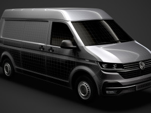 volkswagen transporter van l2h2 t61 2020 Modello 3D