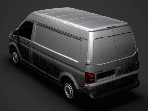 volkswagen transporter van l2h2 t61 2020 3D Model
