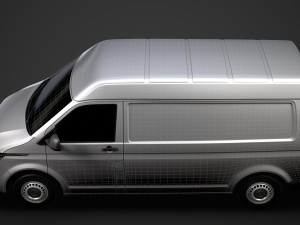 volkswagen transporter van l2h2 t61 2020 Modello 3D