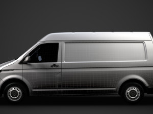 volkswagen transporter van l2h2 t61 2020 Modello 3D