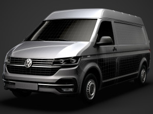volkswagen transporter van l2h2 t61 2020 Modello 3D