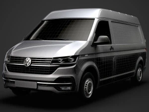 volkswagen transporter van l2h2 t61 2020 3D Model