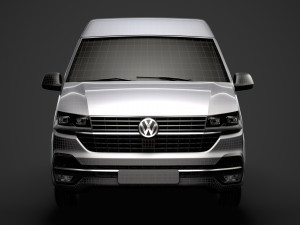 volkswagen transporter van l2h2 t61 2020 Modello 3D