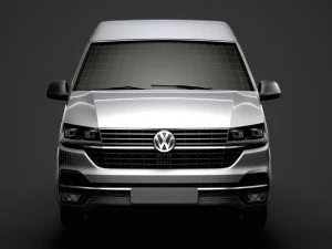 volkswagen transporter van l2h2 t61 2020 3D Model