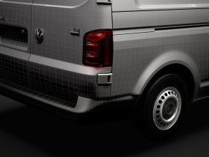 volkswagen transporter van l2h2 t61 2020 Modello 3D