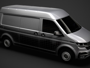 volkswagen transporter van l2h2 t61 2020 Modello 3D