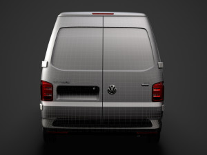 volkswagen transporter van l2h2 t61 2020 Modello 3D