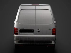 volkswagen transporter van l2h2 t61 2020 3D Model