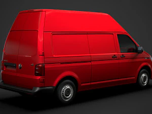 volkswagen transporter van l2h3 t61 2020 3D Model