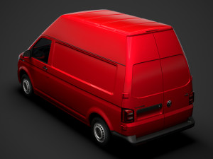 volkswagen transporter van l2h3 t61 2020 Model 3D