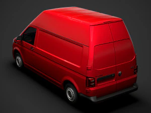volkswagen transporter van l2h3 t61 2020 3D Model