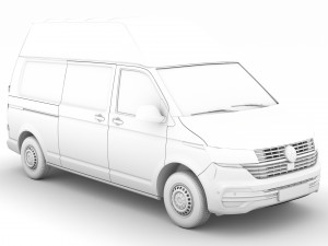 volkswagen transporter van l2h3 t61 2020 Model 3D