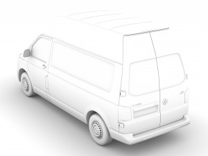 volkswagen transporter van l2h3 t61 2020 Model 3D