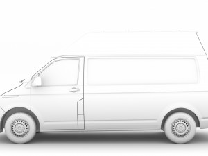 volkswagen transporter van l2h3 t61 2020 Model 3D