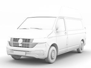 volkswagen transporter van l2h3 t61 2020 Model 3D