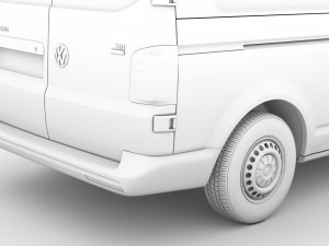 volkswagen transporter van l2h3 t61 2020 Model 3D