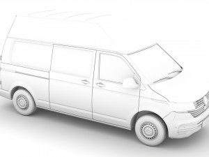 volkswagen transporter van l2h3 t61 2020 Model 3D