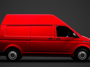 volkswagen transporter van l2h3 t61 2020 Model 3D