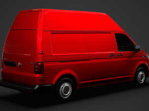 volkswagen transporter van l2h3 t61 2020 Model 3D