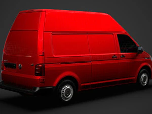 volkswagen transporter van l2h3 t61 2020 3D Model