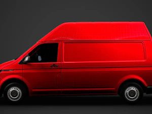 volkswagen transporter van l2h3 t61 2020 3D Model