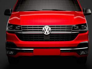 volkswagen transporter van l2h3 t61 2020 Model 3D