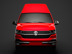volkswagen transporter van l2h3 t61 2020 Model 3D