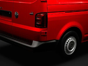 volkswagen transporter van l2h3 t61 2020 3D Model