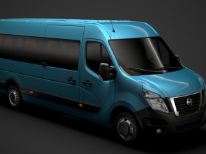nissan nv 400 l4h2 minibus 2020 3D मॉडल