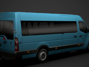 nissan nv 400 l4h2 minibus 2020 3D Модель