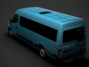 nissan nv 400 l4h2 minibus 2020 3D Model
