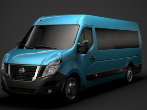 nissan nv 400 l4h2 minibus 2020 3D Модель