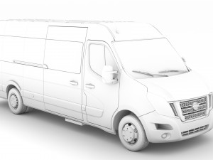 nissan nv 400 l4h2 minibus 2020 3D Модель