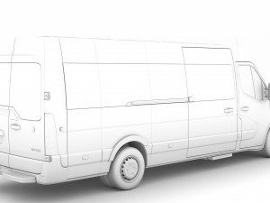 nissan nv 400 l4h2 minibus 2020 3D Модель