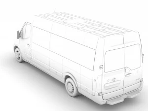nissan nv 400 l4h2 minibus 2020 3D Model