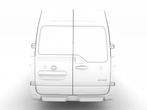 nissan nv 400 l4h2 minibus 2020 3D Model