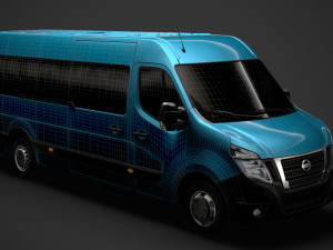 nissan nv 400 l4h2 minibus 2020 3D Модель