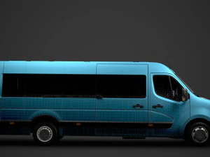 nissan nv 400 l4h2 minibus 2020 3D Model