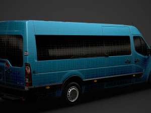 nissan nv 400 l4h2 minibus 2020 3D Model