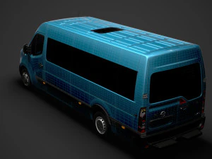 nissan nv 400 l4h2 minibus 2020 3D Model