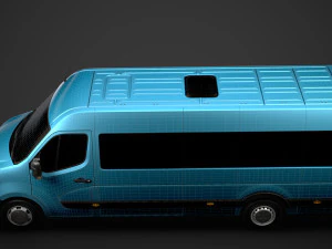 nissan nv 400 l4h2 minibus 2020 3D Model