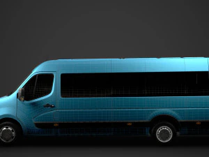 nissan nv 400 l4h2 minibus 2020 3D Model