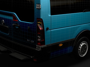nissan nv 400 l4h2 minibus 2020 3D Модель