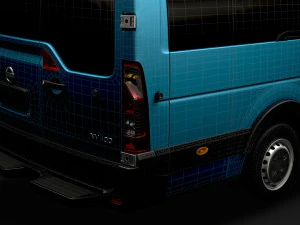 nissan nv 400 l4h2 minibus 2020 3D Model
