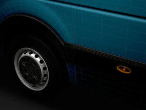 nissan nv 400 l4h2 minibus 2020 3D Model